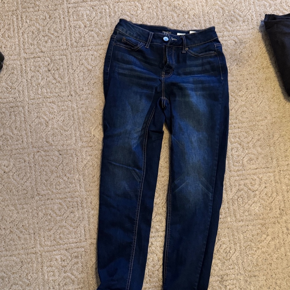 Time and Tru Indigo Straight Leg Jeans